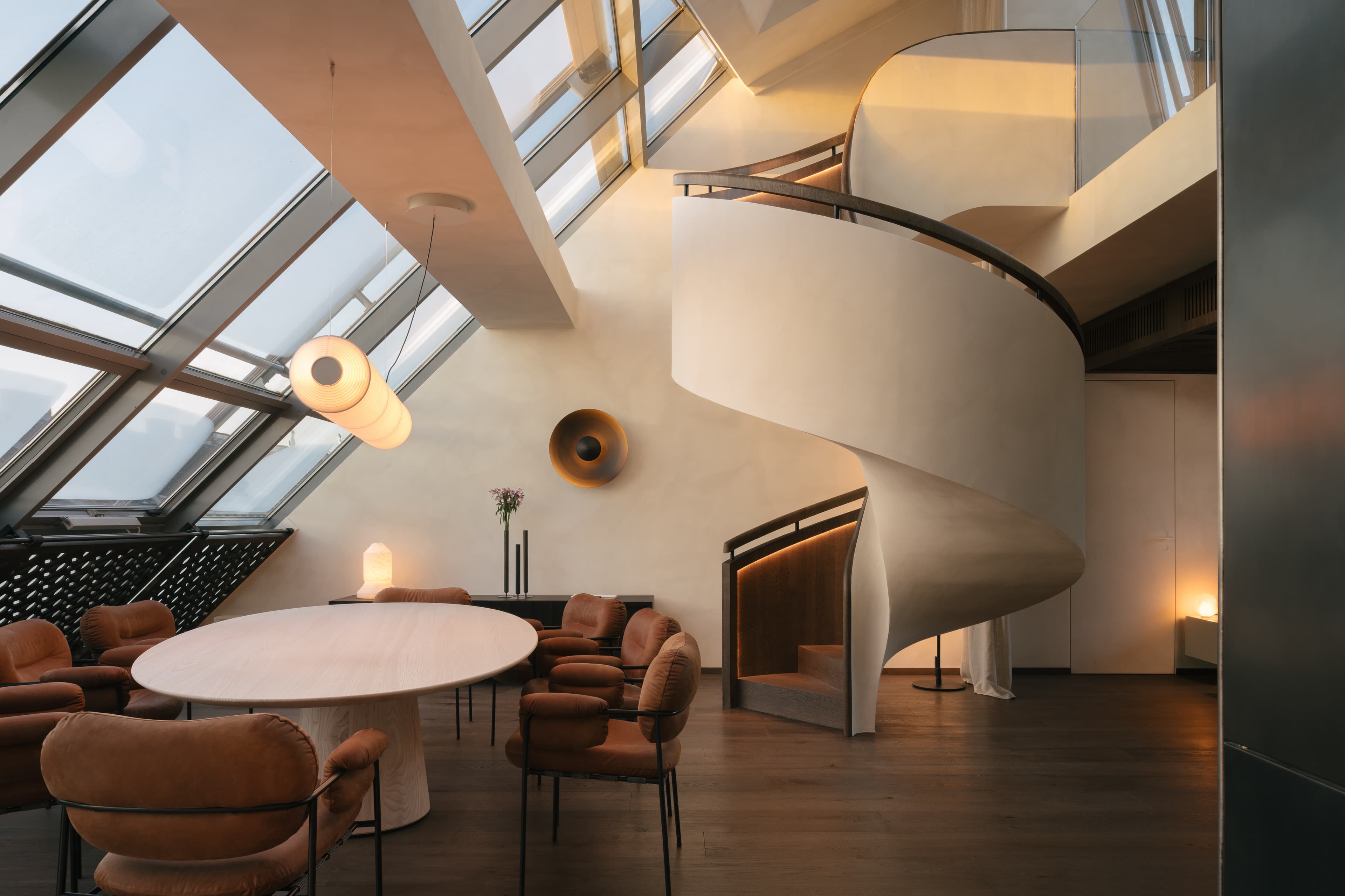 View of the dining area.